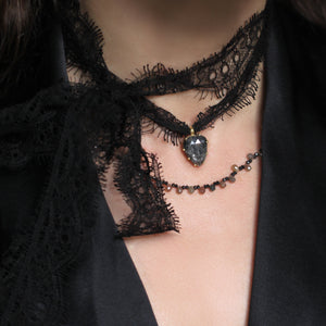 A Diamond Briolette Necklace
