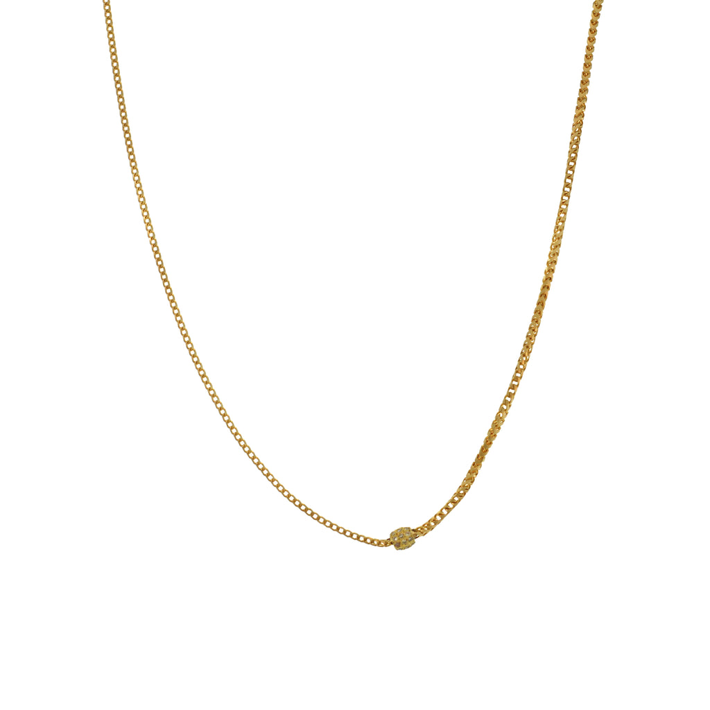 A Slinky Long Gold Chain