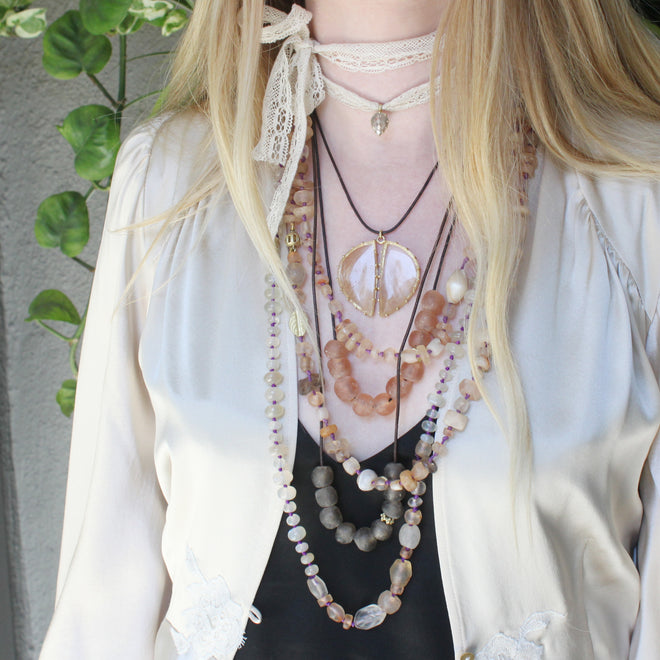 Natia store layered necklace