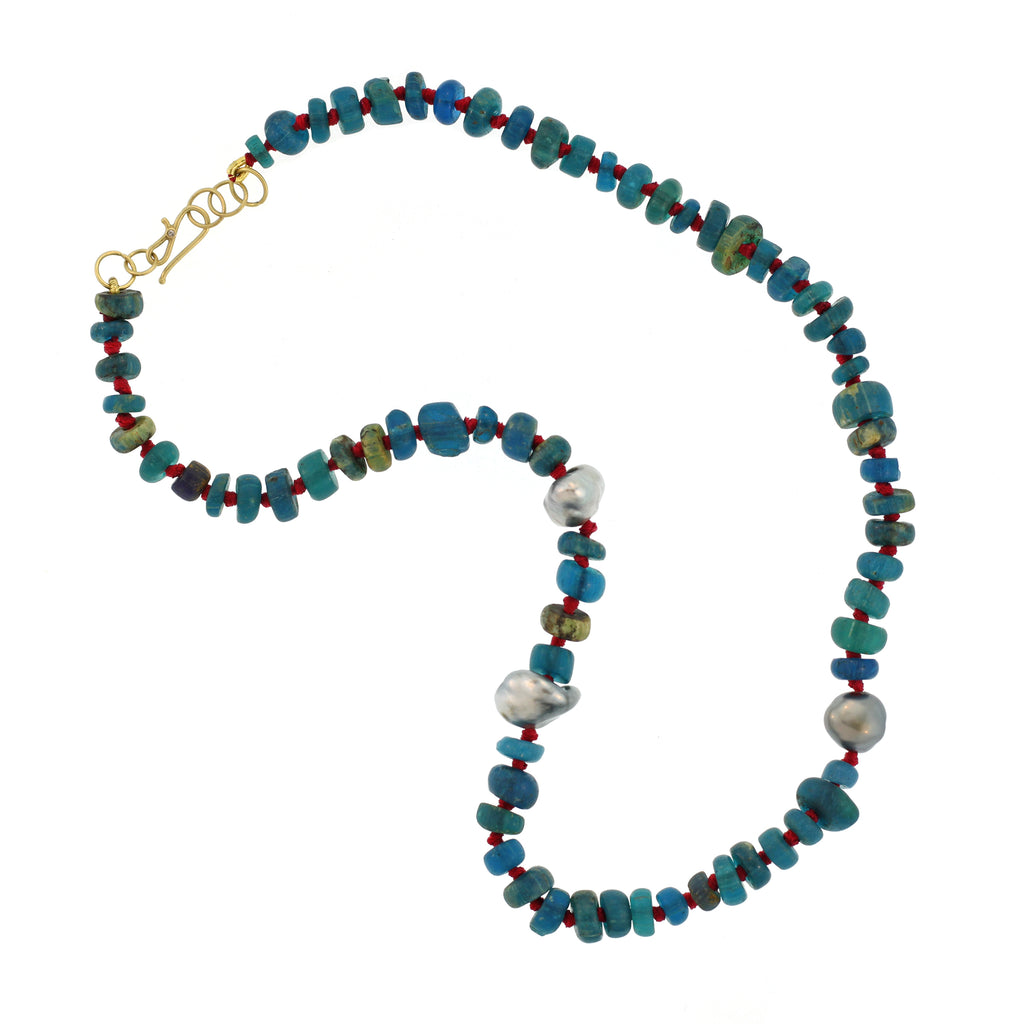 An Ancient Roman Glass Bead Necklace