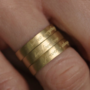 A Forever + Always Poesy Ring