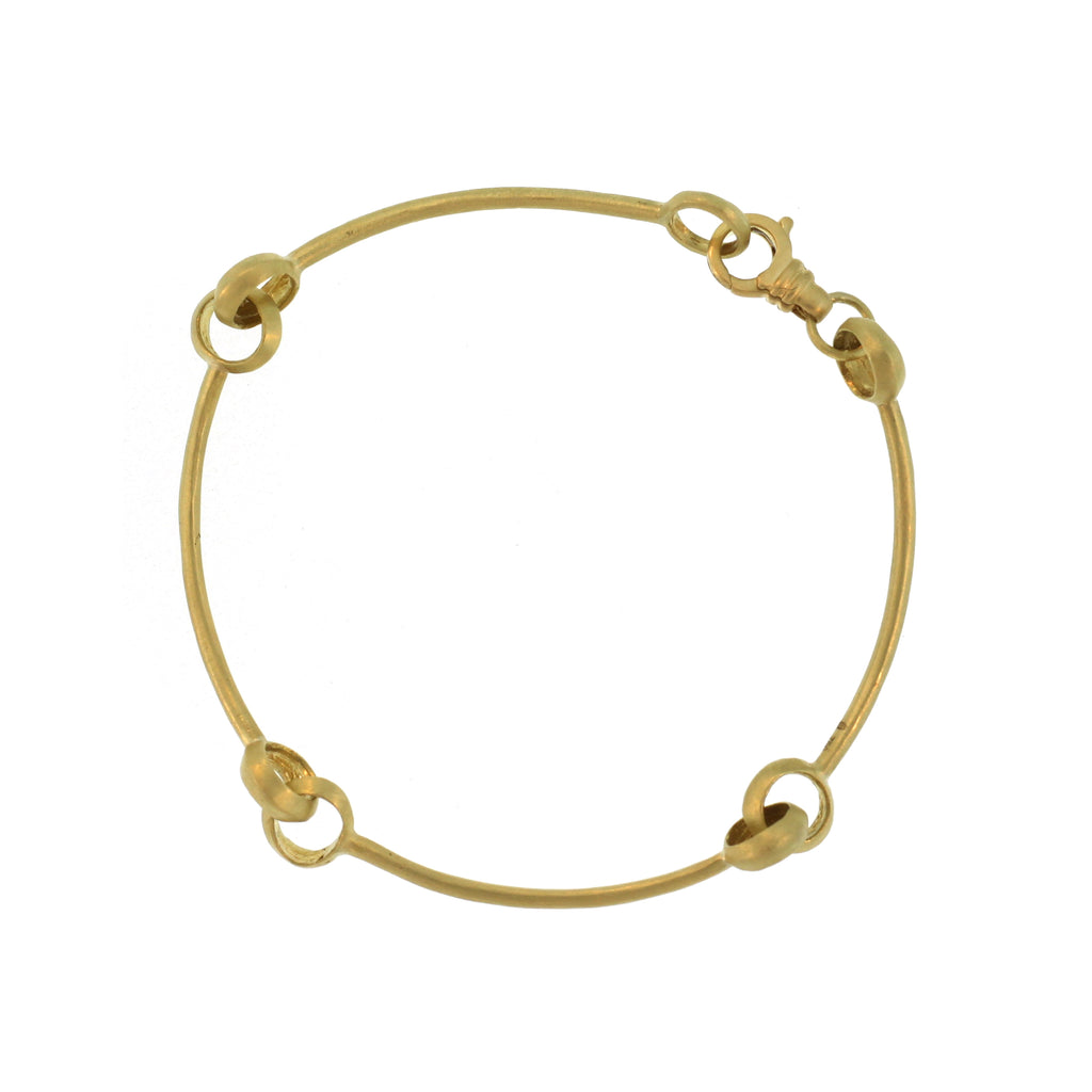 A Quad Hinged Bangle with Clasp