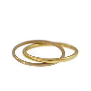 An Entwined White + Yellow Gold Ring