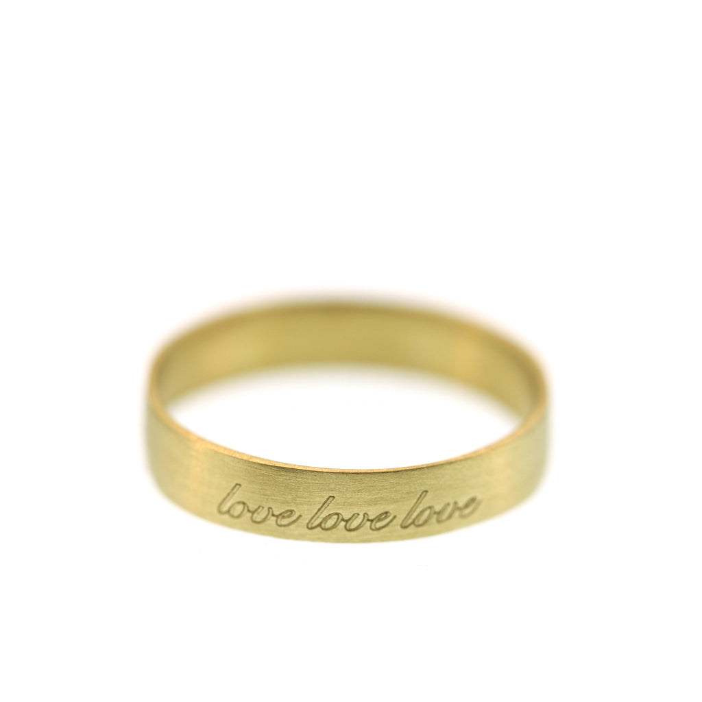 A Love, Love, Love Poesy Ring