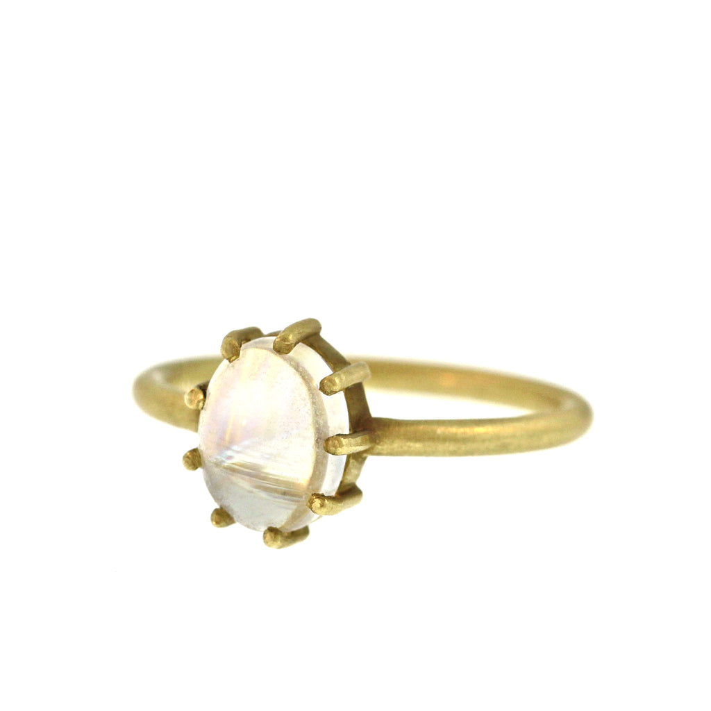 The Oval Moonstone Ring
