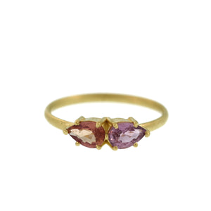 The Double Purple + Pink Sapphire Ring