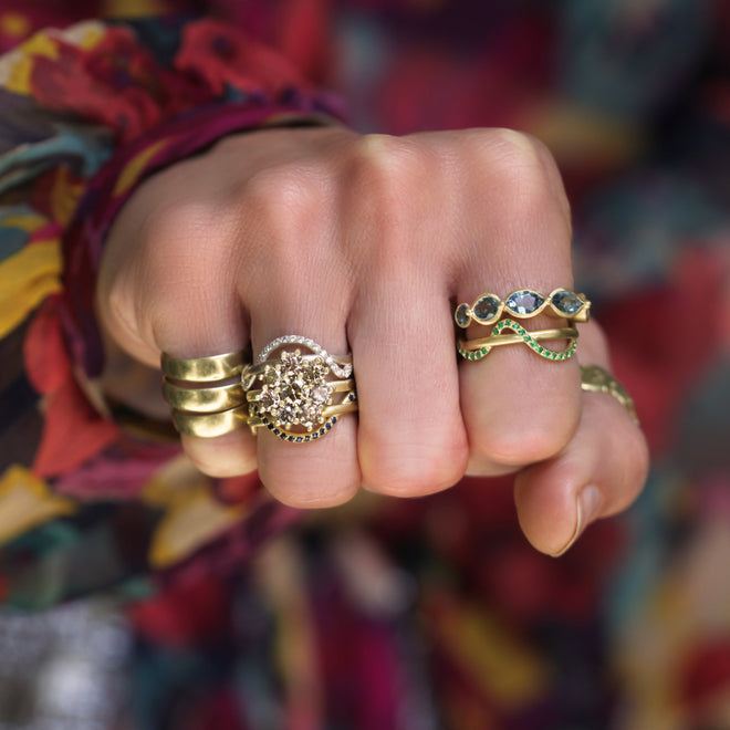 An Emerald Ribbon Ring