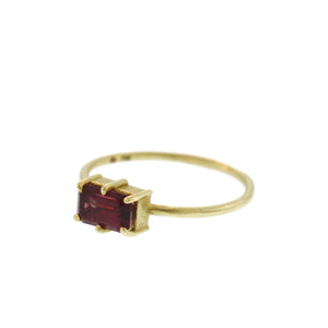 The Cranberry Tourmaline Stacking Ring