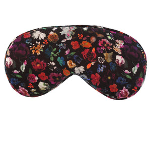 Hypnos Sleep Mask in Black Floral Edit Liberty Print