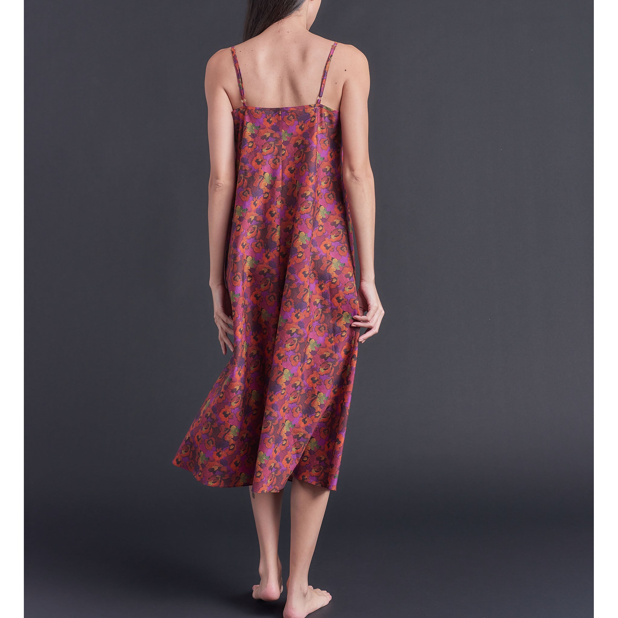 Thea Paneled Slip Dress in Gemma Rose Liberty Print Cotton Lawn – LFrank