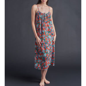 Thea Slip dress in Osterly Red Liberty Print Cotton