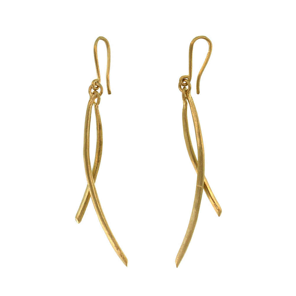 The Double Arc Drop Earrings